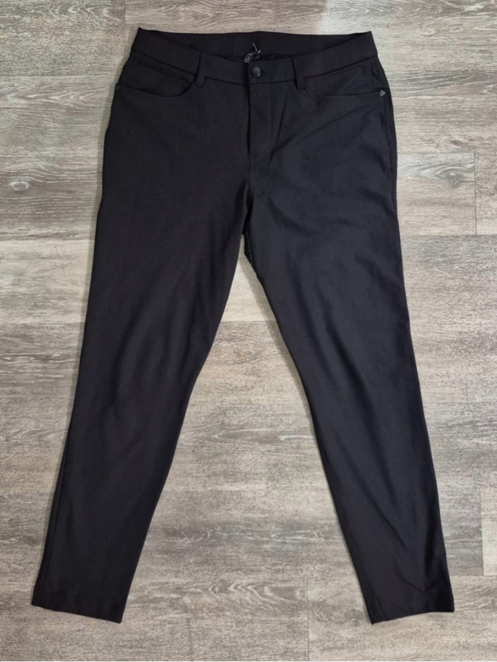 Lululemon ABC Slim-Fit 5 Pocket Pant 32L 34W Warpstreme Black